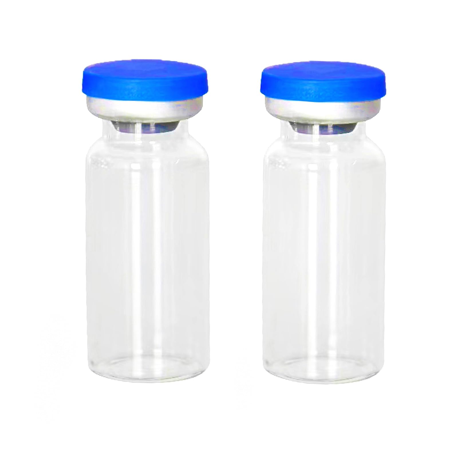 Photo 1 of Vitorinca 10 Pcs 10ml Clear Sample Glass Vials with Plastic-Aluminum Flip Caps and Silicone Stoppers, 10ml Sealed Glass Vials