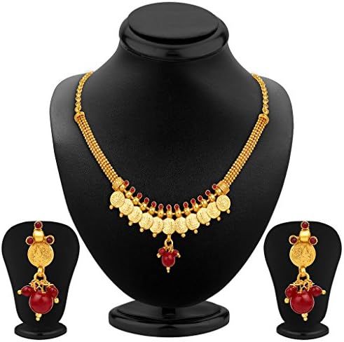 Indian Necklace Jewelry Set Bollywood Fashion Bridal Ravishing Gold Temple For Women