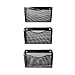 YIMU Mesh Collection Letter-Size Pocket Holder Metal Wall Mount File Organizer for Home/Office, 3 Pack, Black