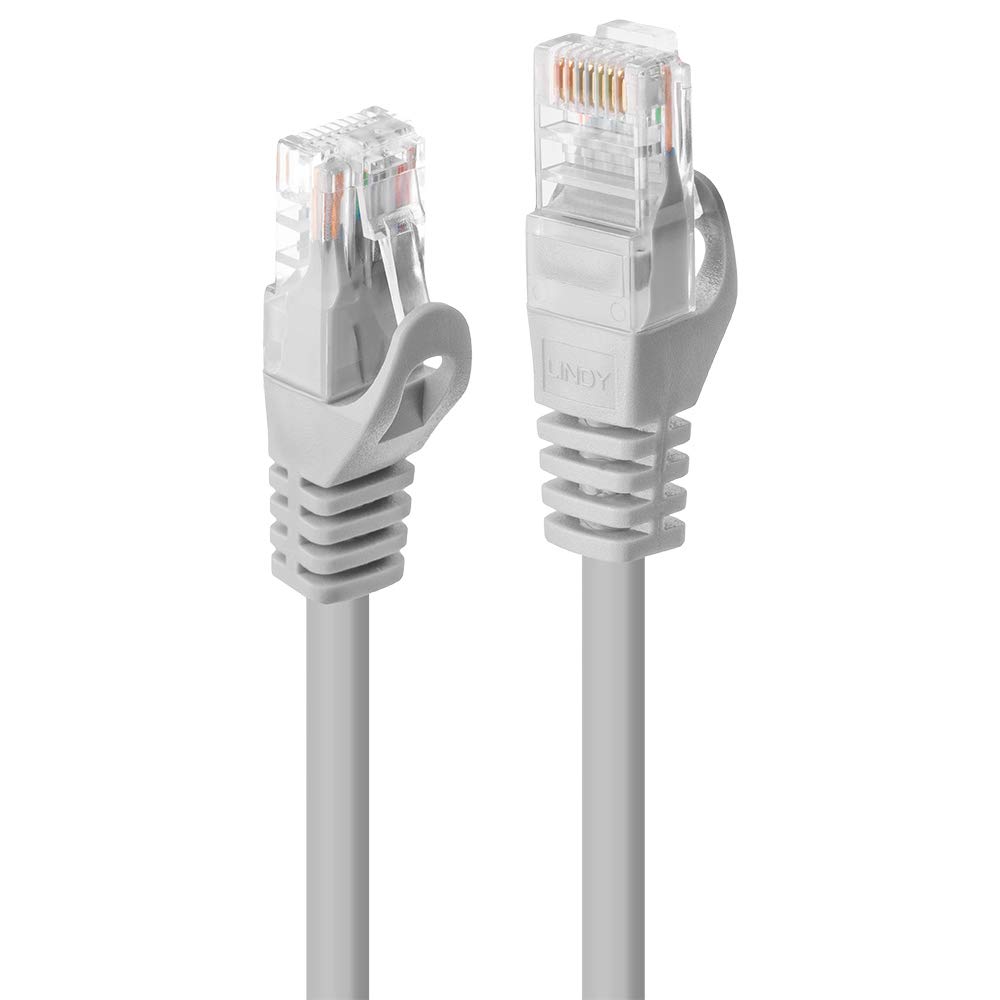 Lindy 3m Cat.5e U/UTP Ethernet Cable, Grey