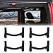 CheroCar Jeep Wrangler Grab Handles 1987-2020 YJ TJ LJ JK JL Black ABS & Nylon Pull Handles 4pcs Set Easy Install