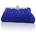 Kingluck Silk Cocktail Evening Handbags/Clutches in Gorgeous Silk More Colors Availabl, Blue, 27cm (L) x 13cm (H) x 3cm (W).