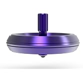 Lake Superior Metal Spinning - Fidget Top - Inspired by The 1953 Lake Superior UFO Incident (Purple Aluminum)