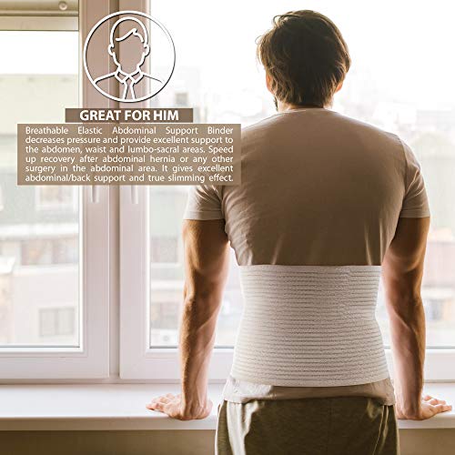 ORTONYX 10.25" Abdominal Binder for Men and Women/Postpartum Post