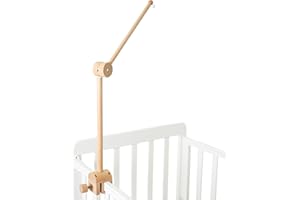 Mobile Arm for Crib, Wooden Baby Mobile Hanger with Anti-Slip Design, Crib Mobile Holder for Hanging Baby Plush Toys as Nurse
