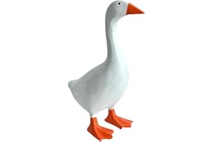 Tqgok Desk Goose House Warming Gifts New Home Christmas Table Decorations 7 Inch Desk Goose Statue, Cute Decor for Keys, Funny Goose Figurine for Office Table or Home Silly Gift Idea