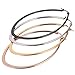 Areke Stainless Steel Oval Teardrop Hoop Earrings for Women, Huggie 4 Pairs Sets