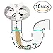 Shower Drain Hair Catcher (10in a Pack) - Never Clean a Clogged Drain Again!