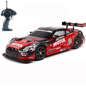 Super GT RC Sport Racing Drift Car, 1/16 Remote Control Car for Adults Kids Gifts, 4WD RTR Vehicle with 6 Battery and Drift tires – Red