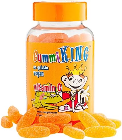 Gummi King, Vitamin C for Kids, Natural Orange Flavor, 60 Gummies - 2PC