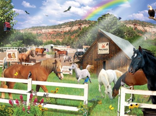 Best Friends Horses 1000 pc Jigsaw Puzzle