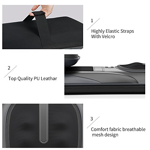 Massage Cushion, TENKER Shiatsu Neck & Back Seat Cushion with Heat Function and 3 Massage Styles Rolling, Spot, and Kneading - One Year Warranty