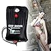RISEPRO Solar Shower Bag, 5 gallons/20L Solar Heating Camping Shower Bag Temperature Indicator Hot Water 45°C Hiking Climbing C1004