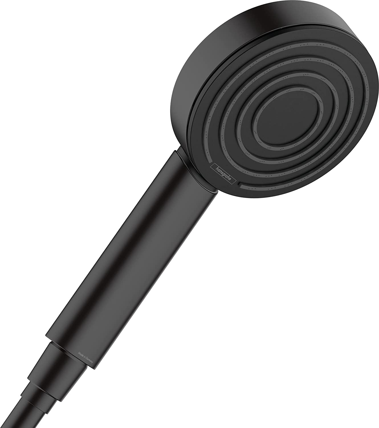 Hansgrohe Hand Shower Pulsify S, Shower Head 105 mm with 1 Spray (PowderRain), Matt Black, 24120670