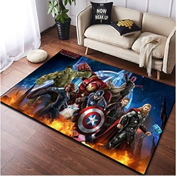 Amazon De Zzqiao Teppich Cartoon Anime Marvel Amerikanischen Kapitan Hulk Europaischen Und