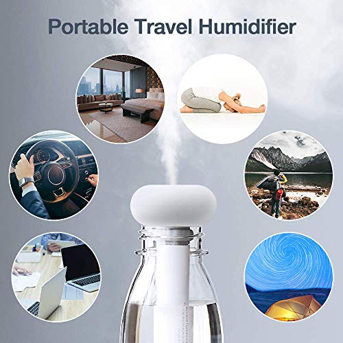 REMIGHTELY BRIGHT USB Portable Mini Humidifier - Portable Car Travel Hotel Home Baby Humidifier