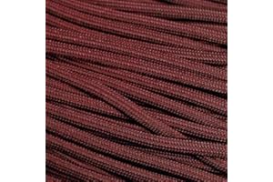 The Paracord Store | Type III 550 Paracord - 100 FT Hank, Burgundy Red | Heavy Duty 7 Strand Tactical Paracord - USA Made Nylon Outdoor Parachute Cord for Camping, Fishing & More - Survival Cord