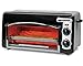 Hamilton Beach Toastation Oven with 2-Slice Toaster Combo, Ideal for Pizza, Chicken Nuggets, Fries and More (22708), Black