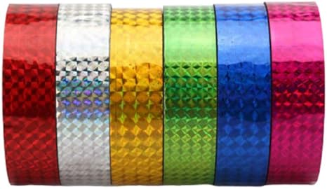 Amazon Healifty 6巻 マスキングテープ キラキラ 手帳 Diy 工芸品 ギフト デコレーション 装飾用 芸術品 ステッカー 装飾 手芸用布ベルト テープ 通販