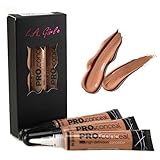 (CHOOSE YOUR COLOR) LA Girl HD Conceal High Definition Concealer 13 Color Choices (Almond), Set of 3