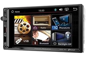 Power Acoustik PL‐700HB PL‐700HB 7-Inch Double-DIN in-Dash All-Digital Media Receiver with Bluetooth and Android PhoneLink