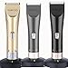 SUMCOO Hair Clippers, Low Noise Cordless Kids Grooming Clippers and Hair Trimmer for Men and Baby with 2 Rechargeable Batteries, Charging Base and 8 Guide Combs (Grey)