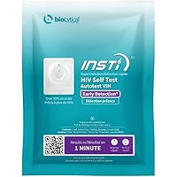 INSTI HIV Self-Test – Rapid HIV Test Kit At Home with 1-Minute Results, Easy and Discreet At Home Testing.