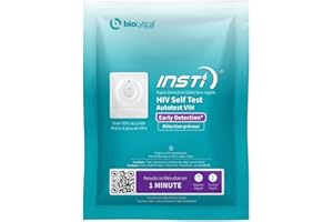 INSTI HIV Self-Test – Rapid HIV Test Kit At Home with 1-Minute Results, Easy and Discreet At Home Testing.