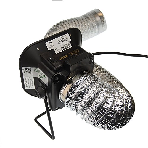 Aoyue 486+ Fume Extractor and Smoke Absorber Fan with Exhaust hose and light
