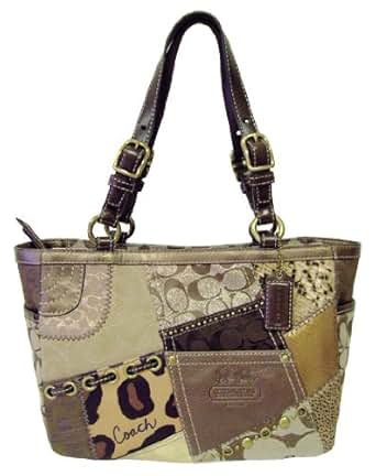 litbasics.nonprofitwebsites.ca CLEARANCE SALE! AUTHENTIC COACH TONAL PATCHWORK GALLERY TOTE BAG PURSE 12902: Clothing