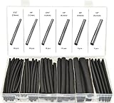 Swordfish 61200 3:1 Dual Wall Adhesive Lined Heat Shrinkable Tubing Assortment Kit, 85 Piece