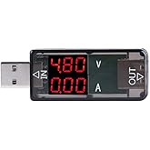 USB Color LCD Voltmeter Ammeter Current Meter Multimeter USB Tester,USB Tester Voltage Current Power Meter, Small Size, Porta