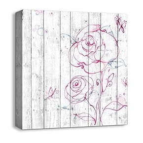 Canvas Wall Art Beautiful Flowers Painting...