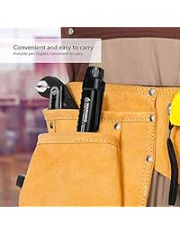 Pluma del comprobador eléctrico, detector de voltaje sin contacto LOMVUM, probador de voltaje dual CA 12V-1000V con linterna LED, modo de alarma y sensibilidad nula en vivo con cable ajustable (negro)
