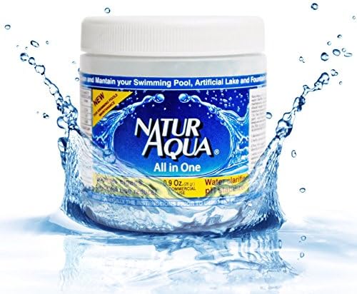 NaturAqua All in One Water Clarifier, pH Stabilizer, Controls Algae, Chlorine Use Reducer, 10.6 oz