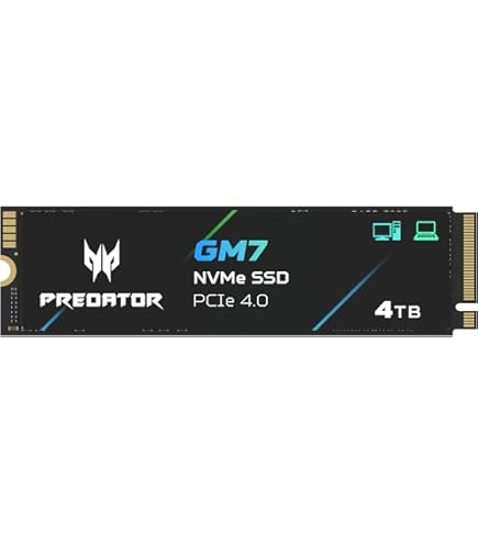 Amazon.com: Acer Predator GM7000 SSD with Heatsink 4TB NVMe PCIe