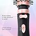 JOYYUM 1000W 3-in-1 Hot Air Spin Brush for Styling and Frizz Control Auto-rotating Curling Negative Ionic Hair Curler Dryer Brush, 1 1/2 Inch and 2 Inch Brush Attachments, Rose Goldthumb 3