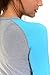 B.BANG Women's Running Athletic Wear Long Sleeve Yoga Seamless Sports Shirts with Thumb-Hole（Blue S）