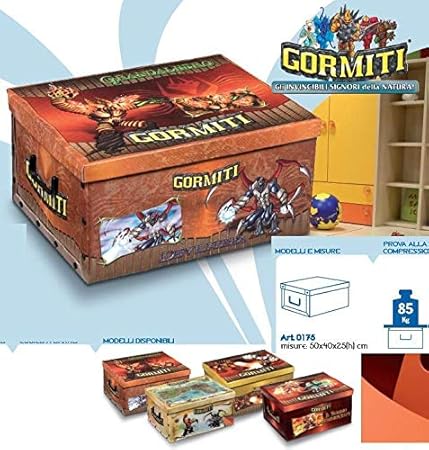 NO BRAND Caja Ropa cartón 50 x 40 x 25 cm Gormiti: Amazon.es: Hogar