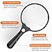 Magnifying Glass, BearMoo 3X 45X Handheld Reading Magnifier Glass with 3 LED Lights for Reading/Maps/Watch Repair/Newspaper/Jewelry Loupes/Ins (White+Black) (Gray)