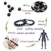 Black Tourmaline Crystal Bracelet  Magnetic Bracelet for Men and Women（2 Pack）