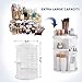 SONGMICS 360 Degree Rotation Makeup Organizer Adjustable Countertop Cosmetic Storage Box Display, Large Capacity, 7 Layers for Brushes Lipsticks Toner, White UJMU15WT