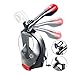 Snorkel Mask Full Face Anti-fog 180° Panoramic Diving Mask Upgraded Breath Free Snorkeling Mask