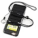 iPhone 6s Case with Long Lanyard | iPhone 6 Case with Neck Strap and Lanyard Hole - Hidden Back ID Card Slot Slider - Protective Credit Card Holder (iPhone 6 4.7 Inch Black)