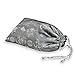 Shoe Pouch - Silk Jacquard (Gray)