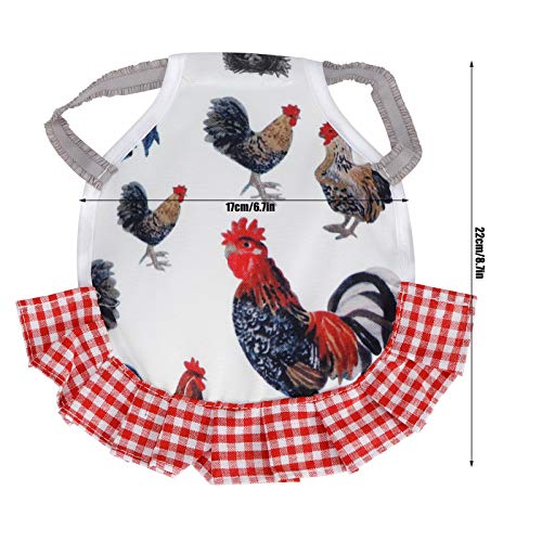 Agatige 2pcs Hühnersättel für Hühner, Wing Feather Protector Hen Schürze mit elastischen Bändern Chicken Care… – Bild 6