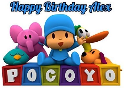 Pocoyo Edible Image Photo Sugar Frosting Icing Cake Topper Sheet Personalized Custom Customized Birthday Party - 1/4 Sheet - 78875 by Sweet Custom Cakes
