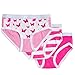 Feathers Girls Butterfly Print Snug Fit Tagless Briefs Underwear 3 pack, Size 7