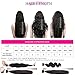 Brazilian Human Hair Bundles Loose Wave Bundles 100% Unprocessed Human Hair Weave Bundles 9A wave bundles 8 inch 4pcs 50g/Pcs T1B/99j color Hair Extensions (8inch,4pcs,#T1b-99j)