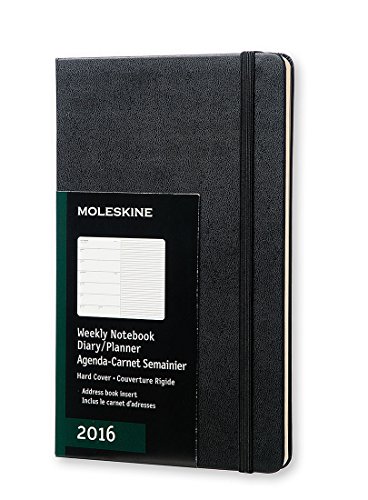 Moleskine 2016 Weekly Notebook 12m Large Black Hard Cover 5 X 8 25 Buy Online In Dominica At Dominica Desertcart Com Productid 19220910
